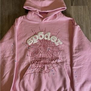 Sp5der OG Web Hoodie Pink - Medium - Brand New - Authentic✅